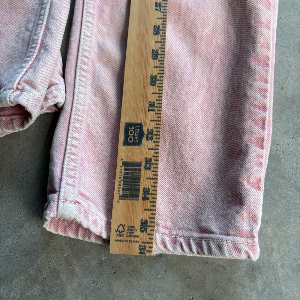 Levis 511 Slim Fit Pink Acid Wash Denim Jeans Mens 36x36 Grunge Casual Colorful - Picture 7 of 10